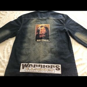 Bob Marley Evolution Nineteen Seventy Two Men’s Denim Sports Coat 2XL